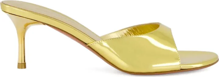 60mm Jeanne metallic leather sandals