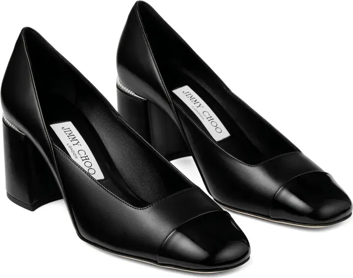 60mm Jenson embellished cap-toe pumps - Image 2