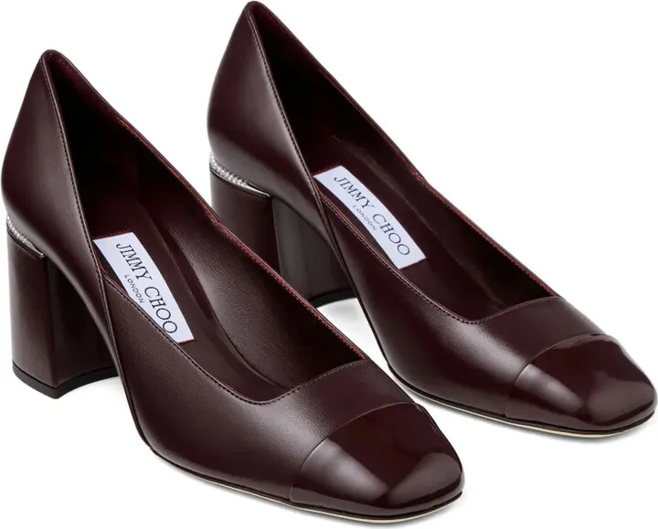 60mm Jenson pearl-embellished square-toe pumps - Image 2