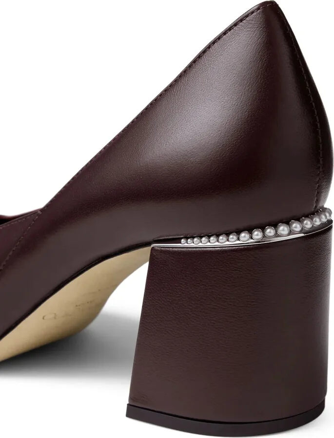 60mm Jenson pearl-embellished square-toe pumps - Image 5