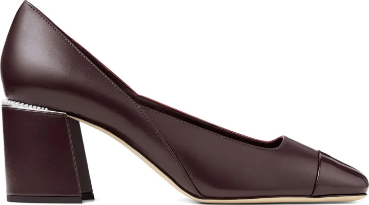 60mm Jenson pearl-embellished square-toe pumps