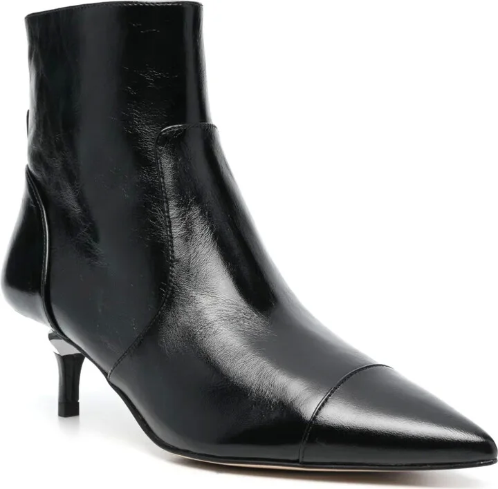 60mm Kitten-Heel Leather Boots - Image 2