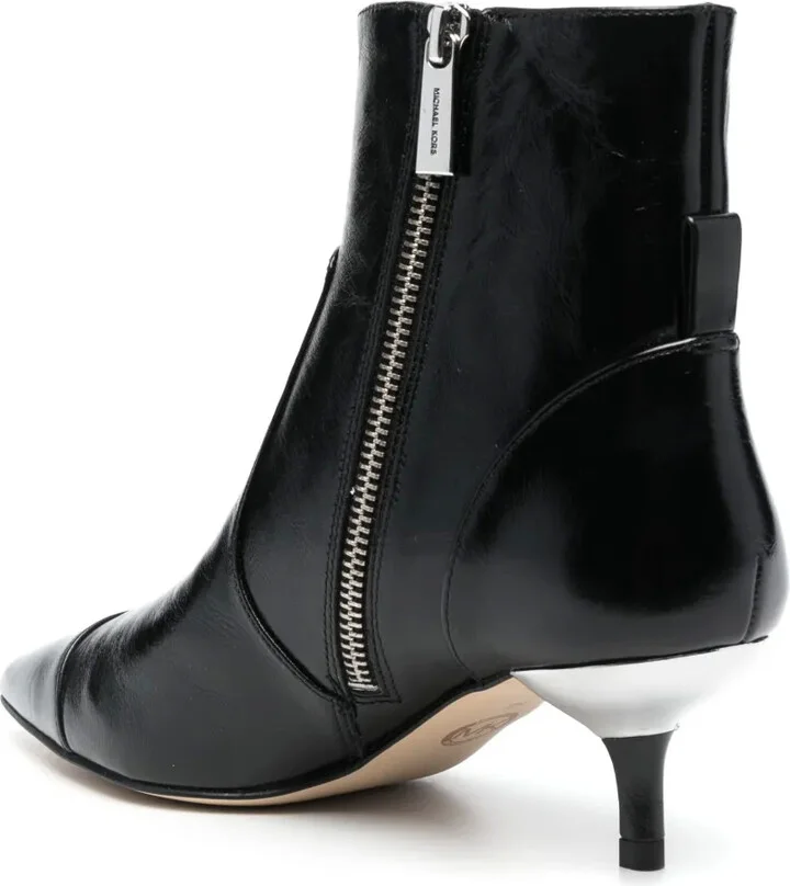 60mm Kitten-Heel Leather Boots - Image 3