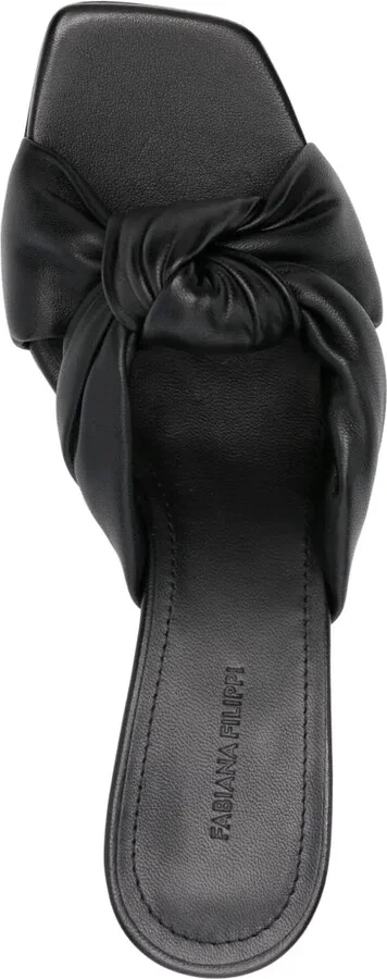 60mm Knot-Detailed Leather Sandals - Image 4