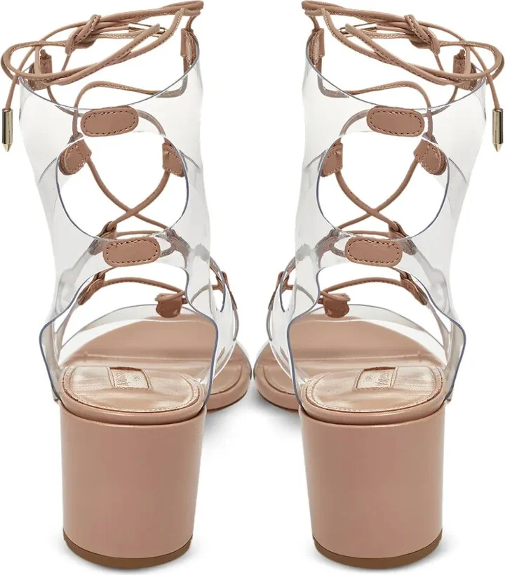 60mm Lace-Up Heeled Sandals - Image 4