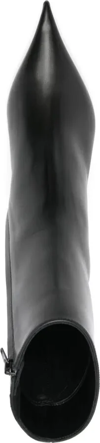 60mm Leather Ankle Boots - Image 4