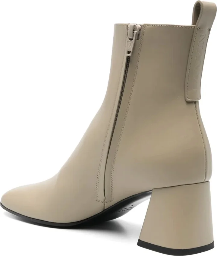 60mm Leather Ankle Boots - Image 3