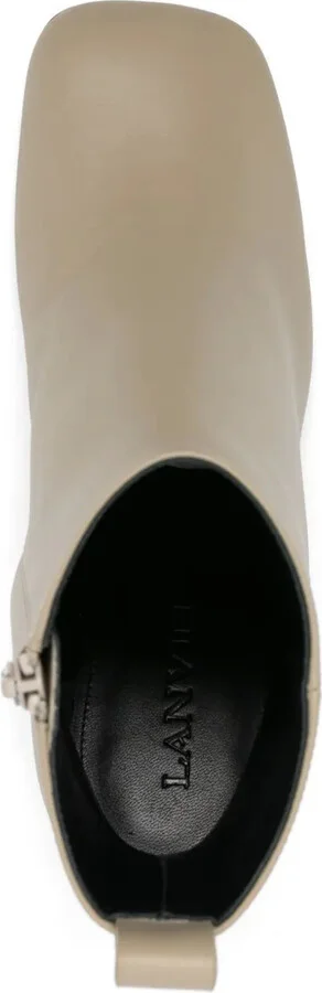 60mm Leather Ankle Boots - Image 4