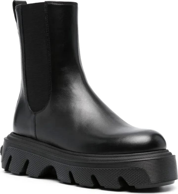 60mm Leather Ankle Boots - Image 2