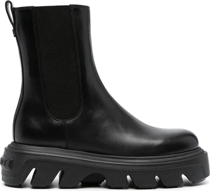 60mm Leather Ankle Boots