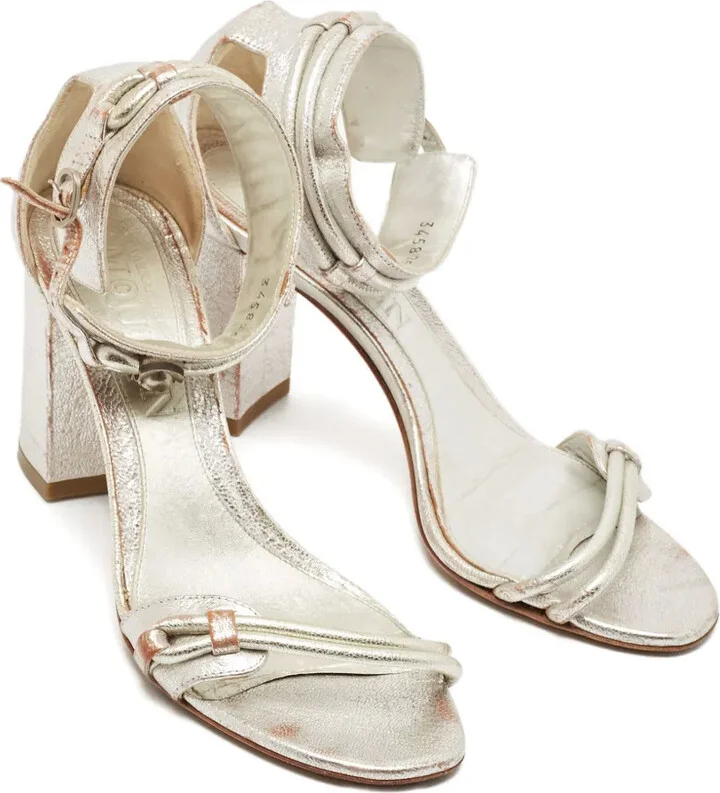 60mm Leather Ankle-Strap Sandals - Image 2