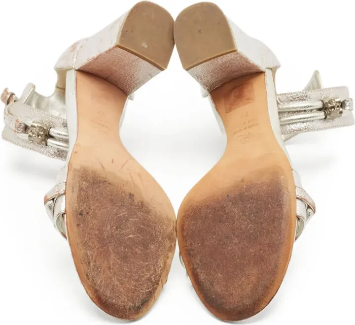 60mm Leather Ankle-Strap Sandals - Image 4