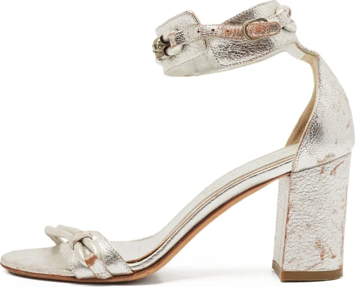 60mm Leather Ankle-Strap Sandals