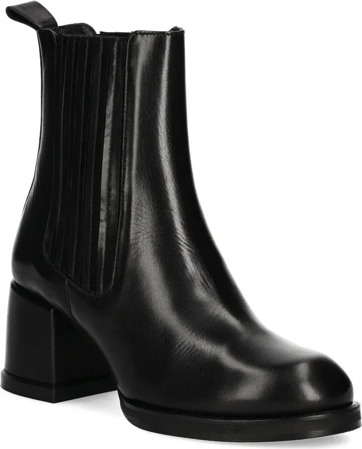 60mm Leather Block-Heel Boots - Image 2