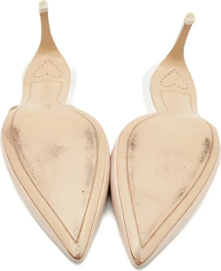 60mm Leather Bow-Detail Mules - Image 4