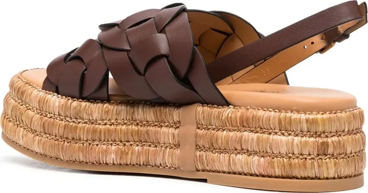 60mm Leather Espadrilles - Image 3