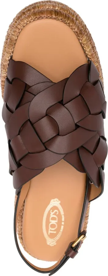 60mm Leather Espadrilles - Image 4