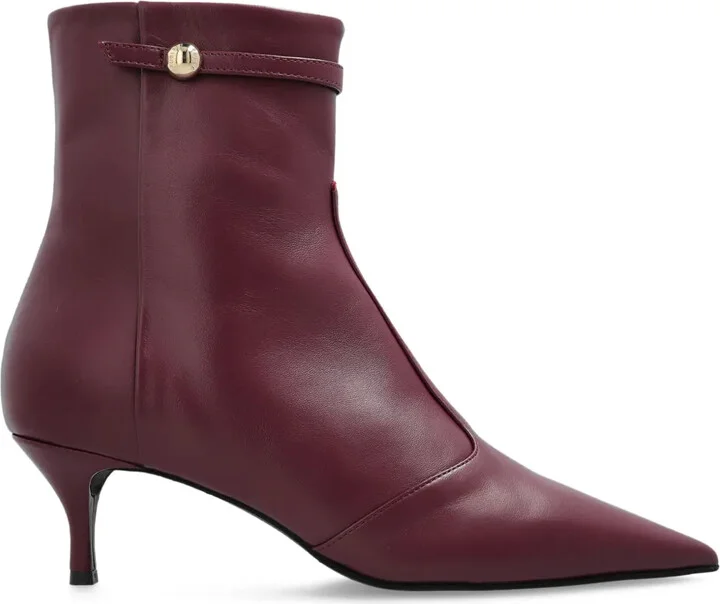 60mm Leather Heeled Boots