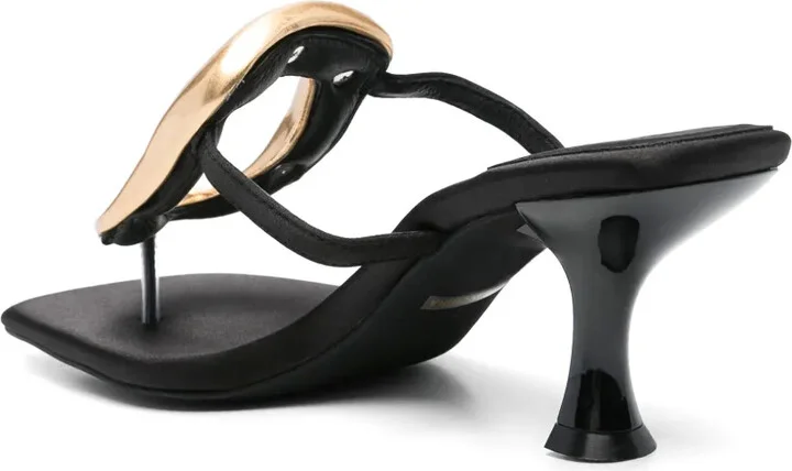 60mm Leather Heeled Sandals - Image 3
