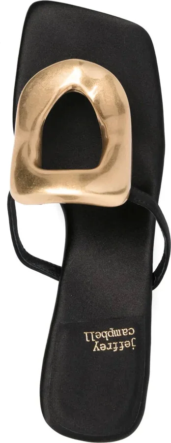 60mm Leather Heeled Sandals - Image 4
