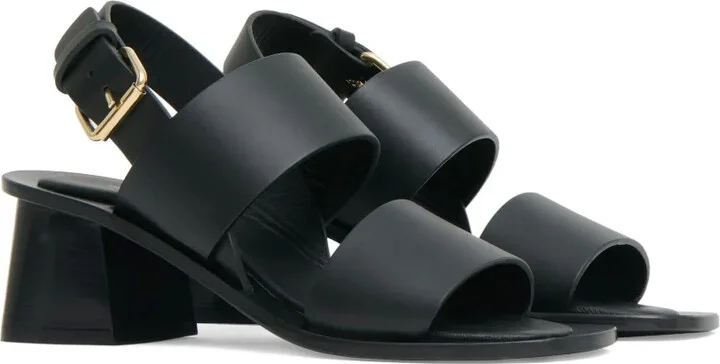 60mm Leather Heeled Sandals - Image 2