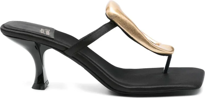 60mm Leather Heeled Sandals