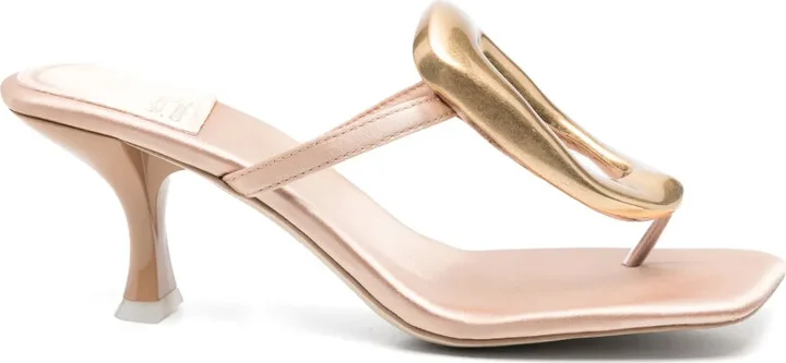 60mm Leather Heeled Sandals