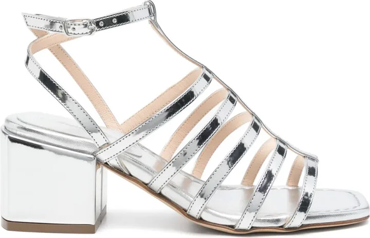 60mm Leather Heeled Sandals