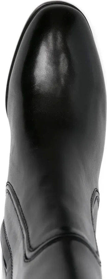 60mm Leather Knee Boots - Image 4