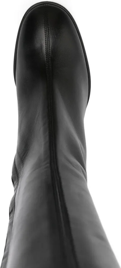 60mm Leather Knee-High Boots - Image 4