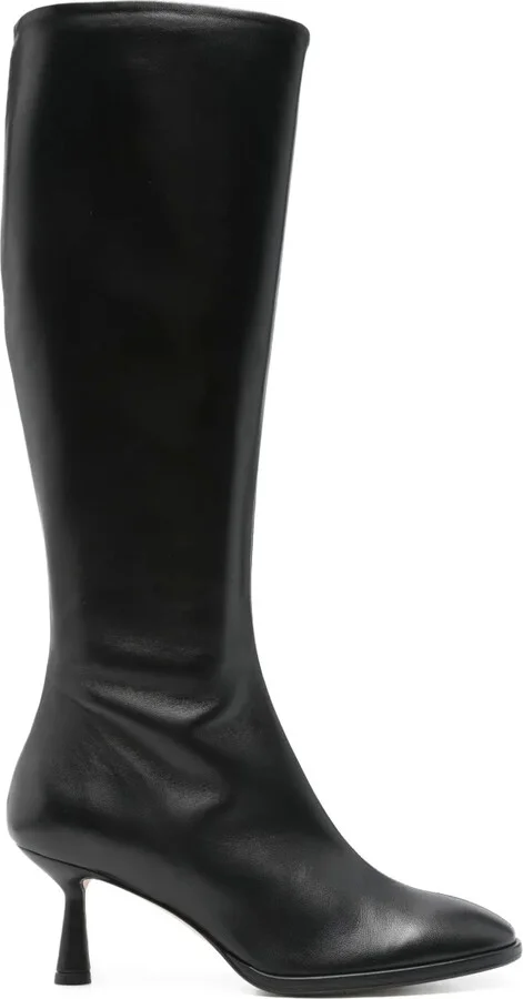 60mm Leather Knee-High Boots