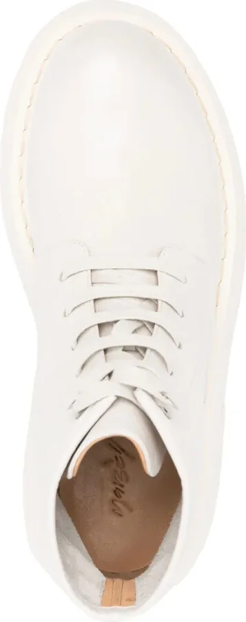 60mm Leather Lace-Up Boots - Image 4