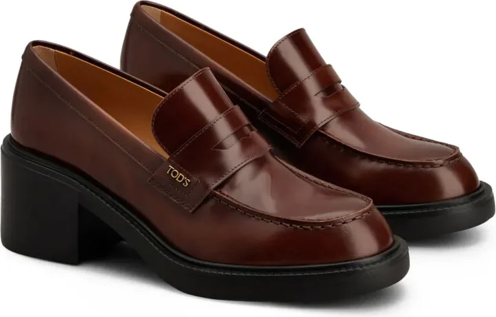 60mm Leather Loafers - Image 2