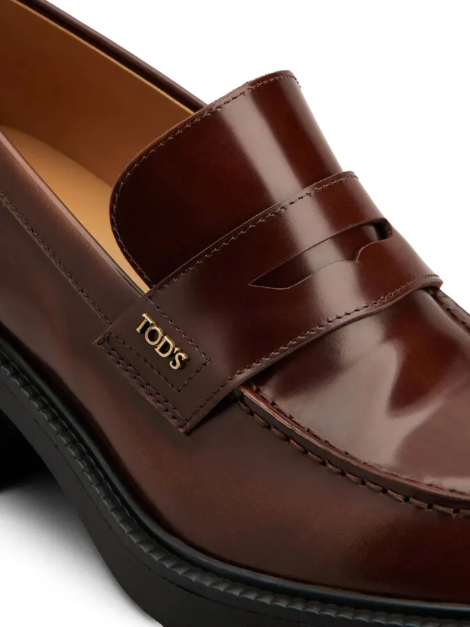60mm Leather Loafers - Image 5