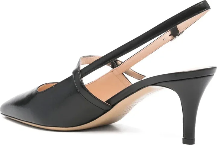 60mm Leather Slingback Pumps - Image 3