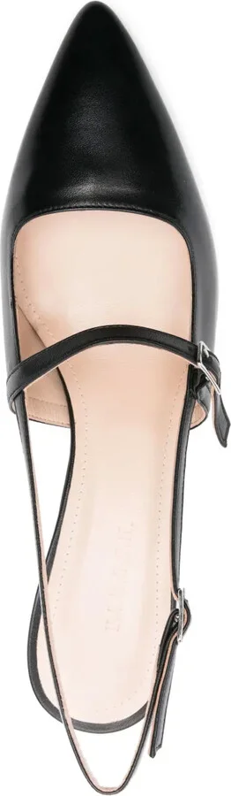 60mm Leather Slingback Pumps - Image 4