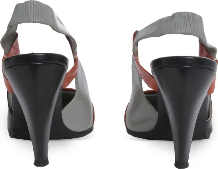 60mm Leather Slingback Pumps - Image 3