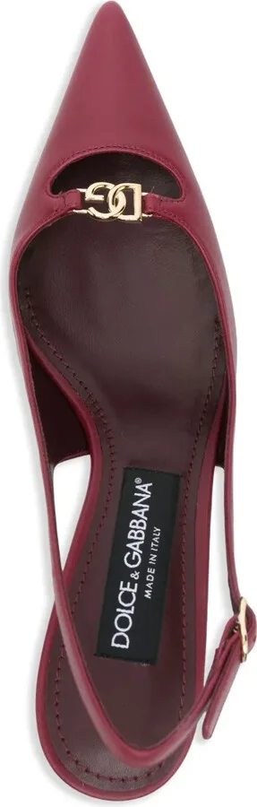 60mm Leather Slingback Pumps - Image 4