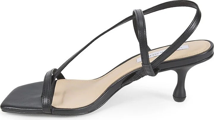 60MM Leather Slingback Sandals - Image 4
