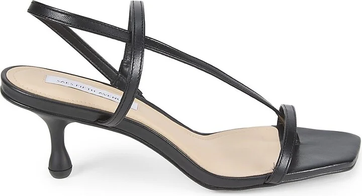 60MM Leather Slingback Sandals