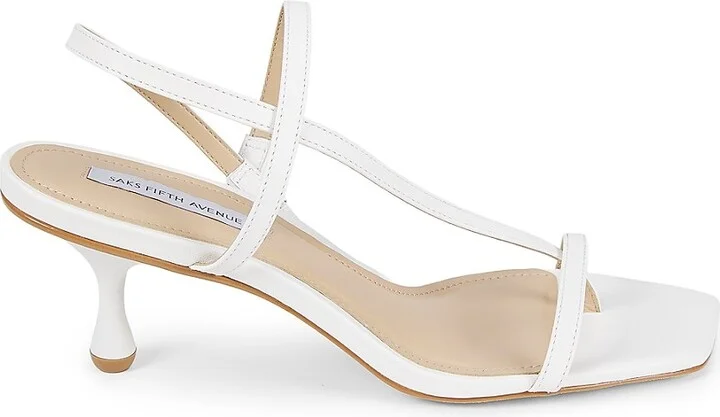 60MM Leather Slingback Sandals