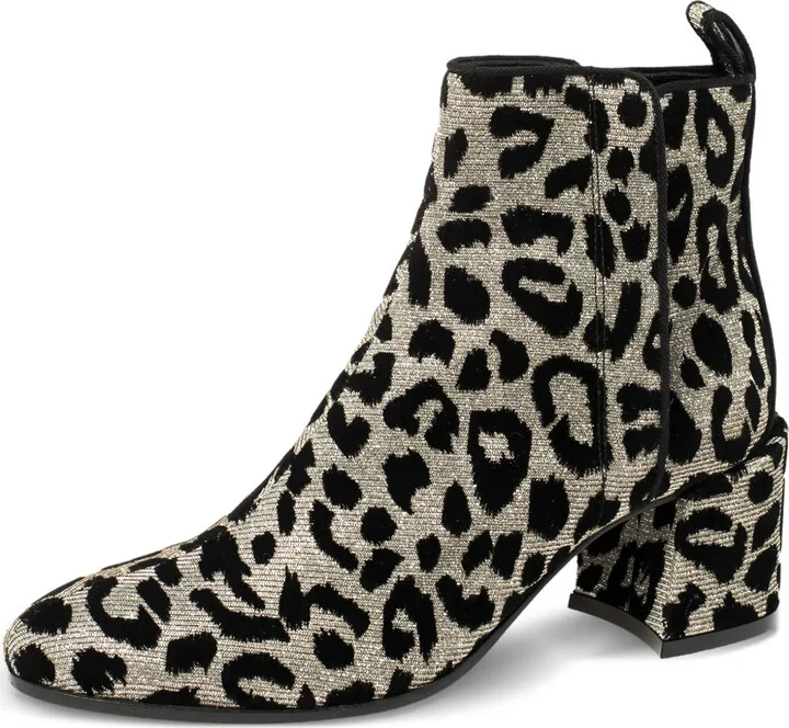 60mm Leopard-Print Block-Heel Ankle Boots