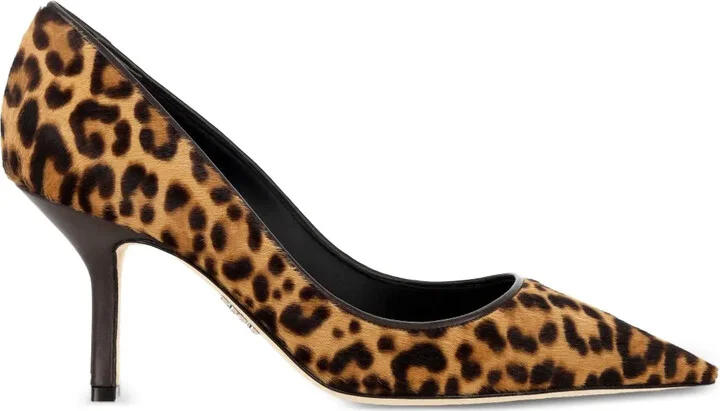 60mm Leopard-Print Leather Pumps