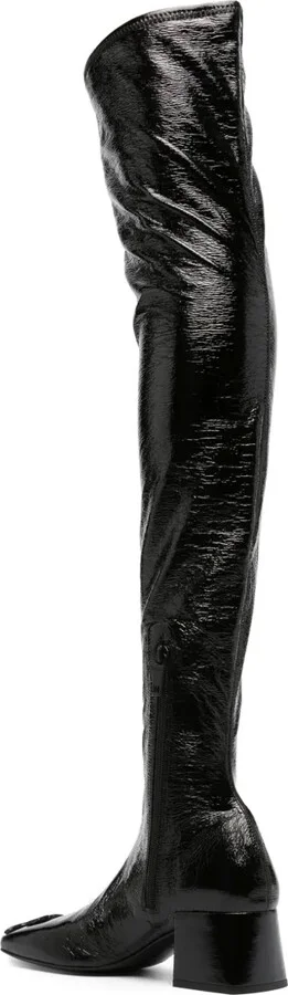 60mm Logo-Plaque Leather Boots - Image 3