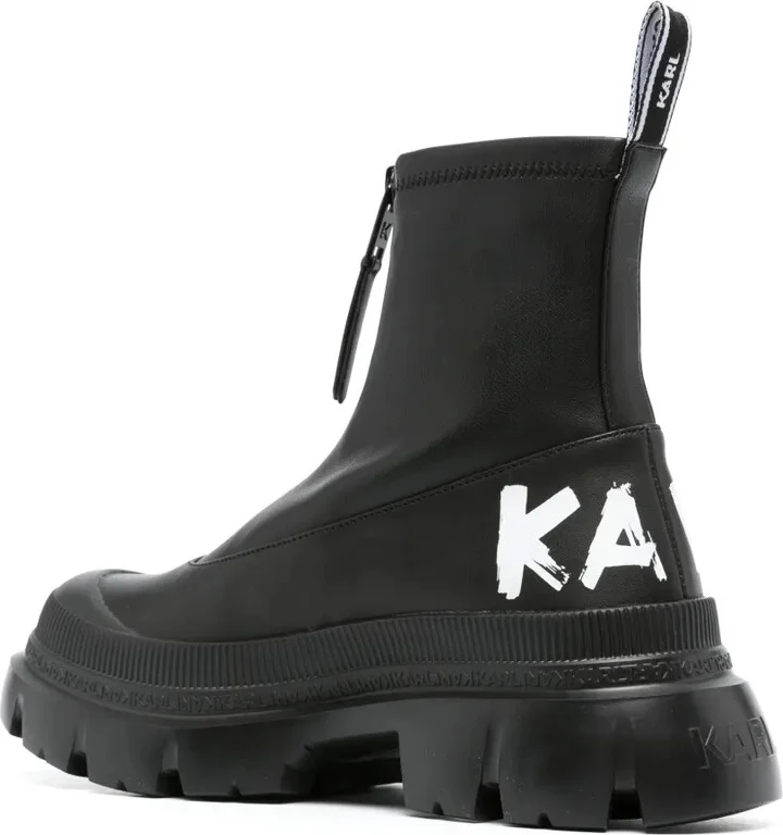 60mm Logo-Print Leather Ankle Boots - Image 3