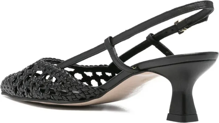 60mm Mantua woven slingback pumps - Image 3