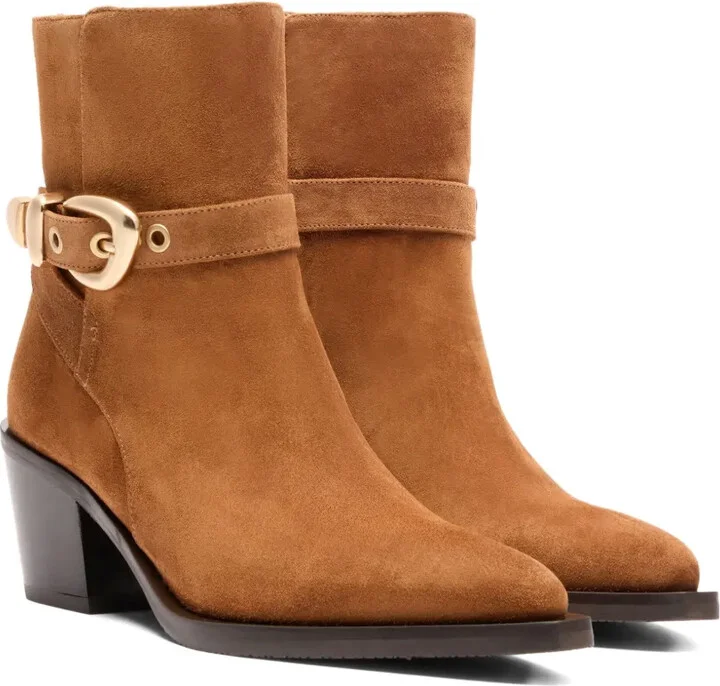 60mm Maven buckle-strap suede boots - Image 2