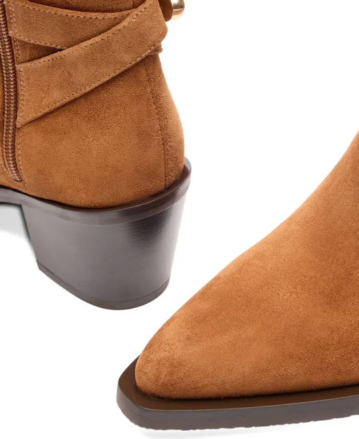 60mm Maven buckle-strap suede boots - Image 3