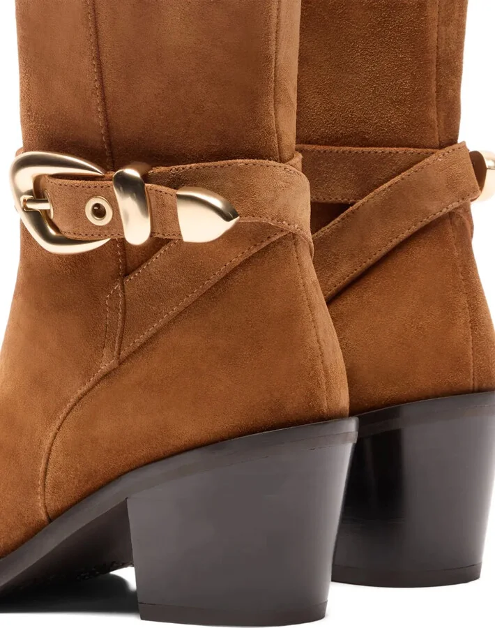 60mm Maven buckle-strap suede boots - Image 4