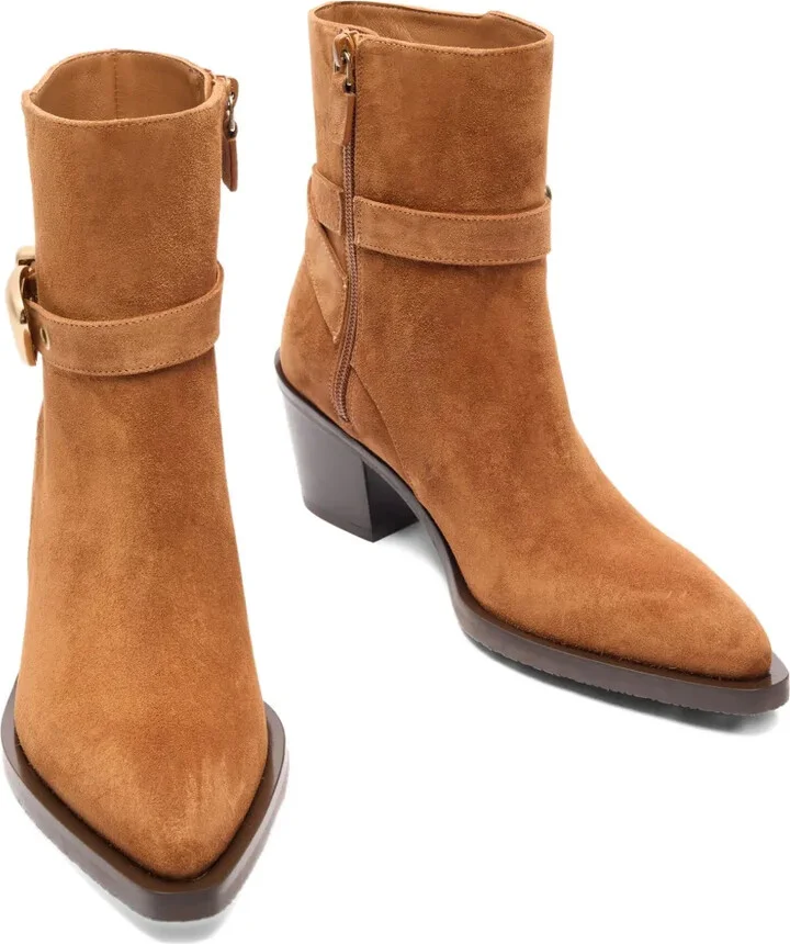 60mm Maven buckle-strap suede boots - Image 5
